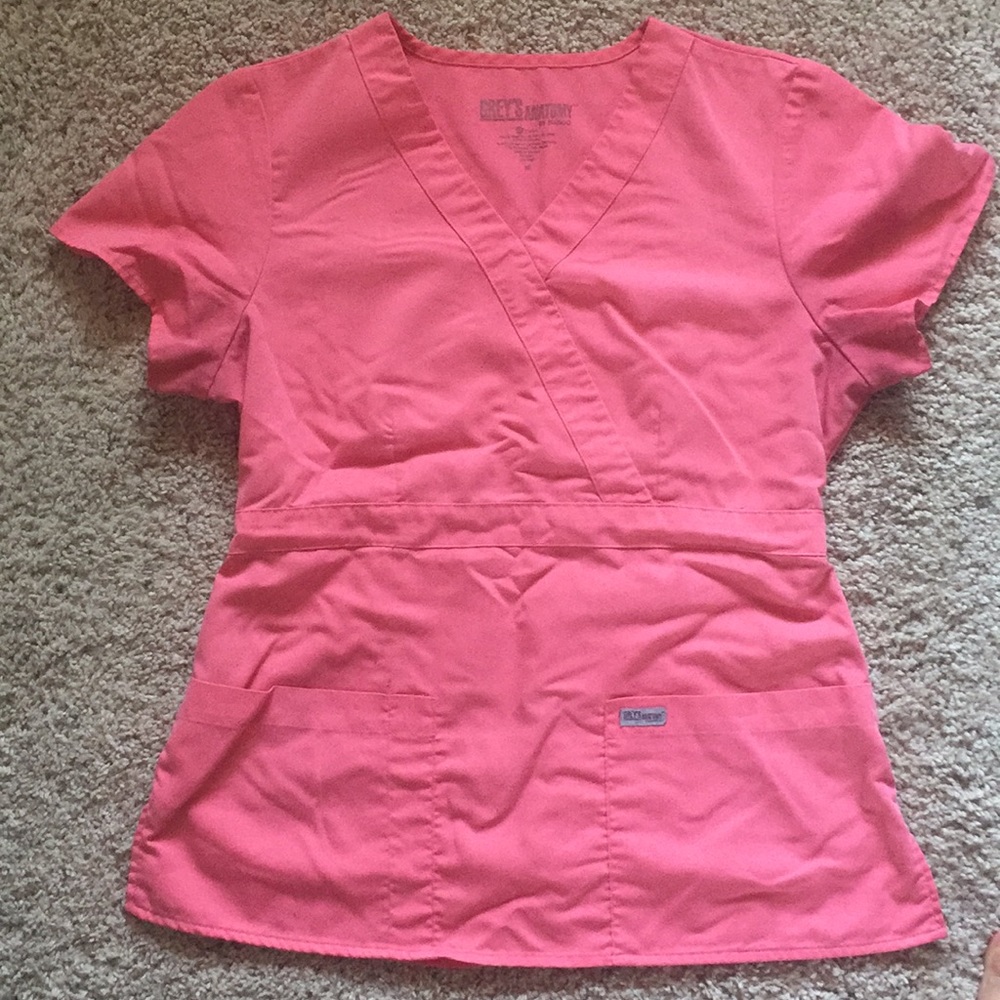 Medium Pink Grey's Anatomy Scrub Top